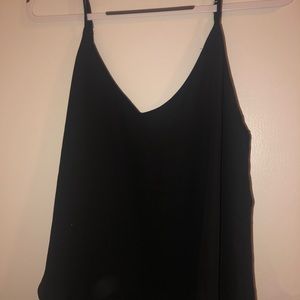 Black spaghetti strap top